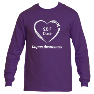 SBF Cares Lupus Purple Long Sleeve Tee