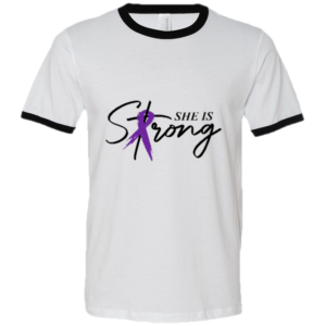 She is Strong Ringer T-Shirt