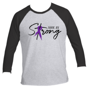 She is Strong 3/4 Raglan