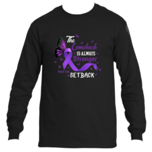 The Comeback Long Sleeve T-Shirt (white letters)