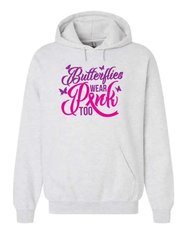 Butterflies Wear Pink Too Hoodie
