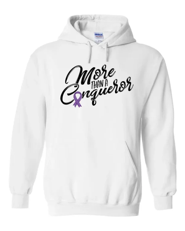 More than a Conqueror Hoodie-Blk