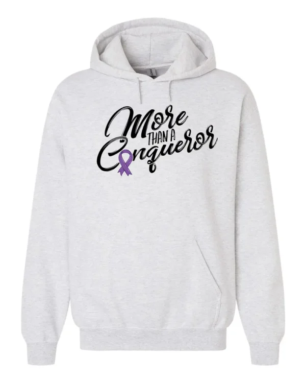 More than a Conqueror Hoodie-Blk