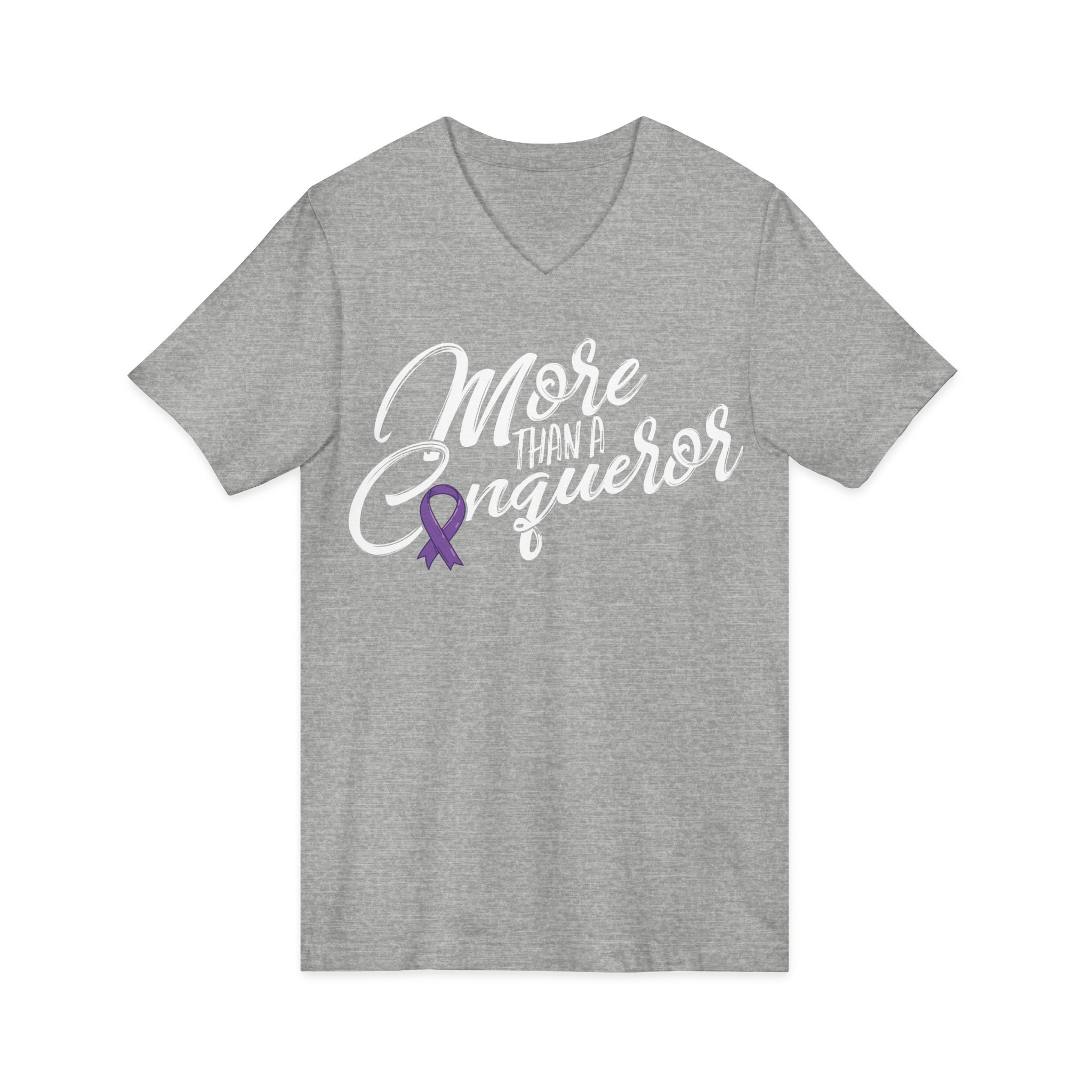 More Than A Conqueror V-Neck Tee - Image 11