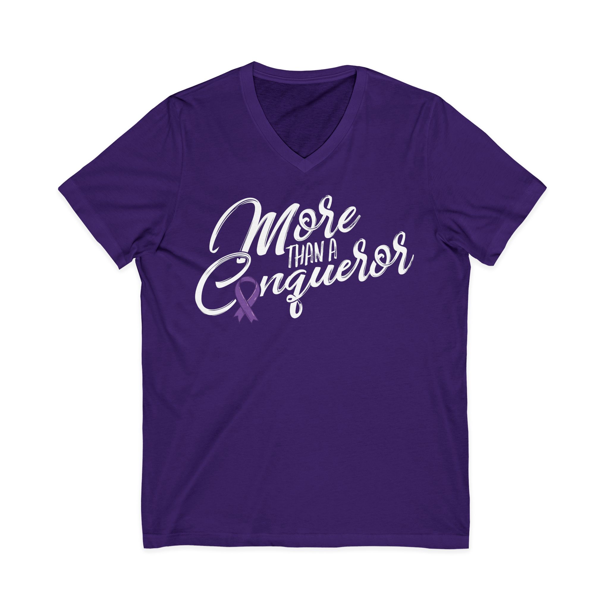 More Than A Conqueror V-Neck Tee - Image 13