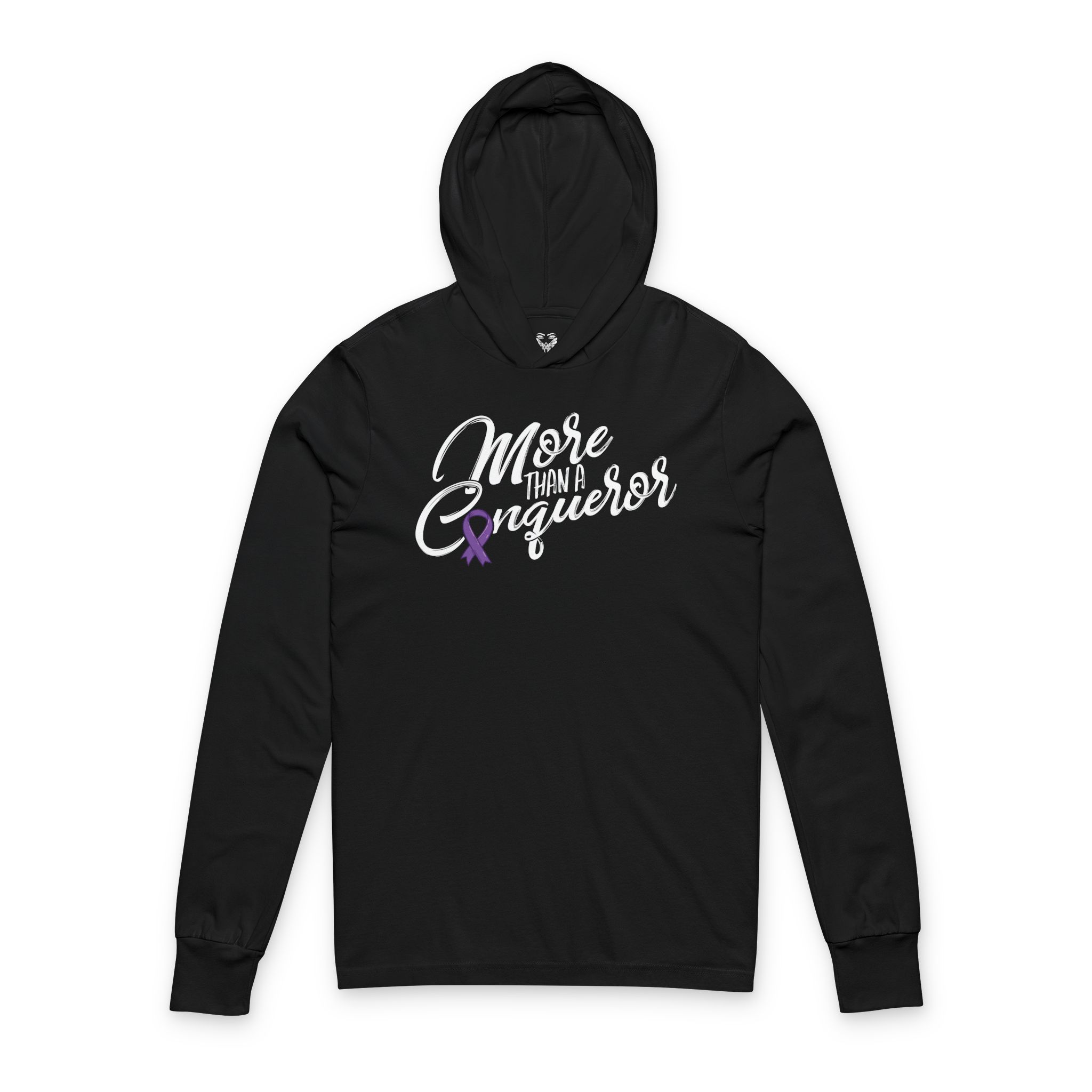 More Than A Conqueror Hooded Long Sleeve Tee