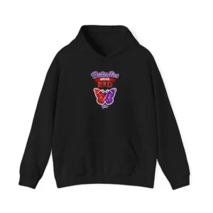 Butterflies Wear Red Too Hoodie