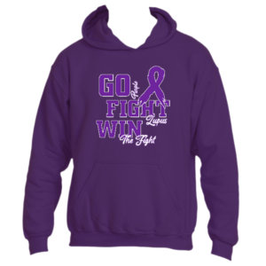 Go Purple, Fight Lupus, and Win Hoodie