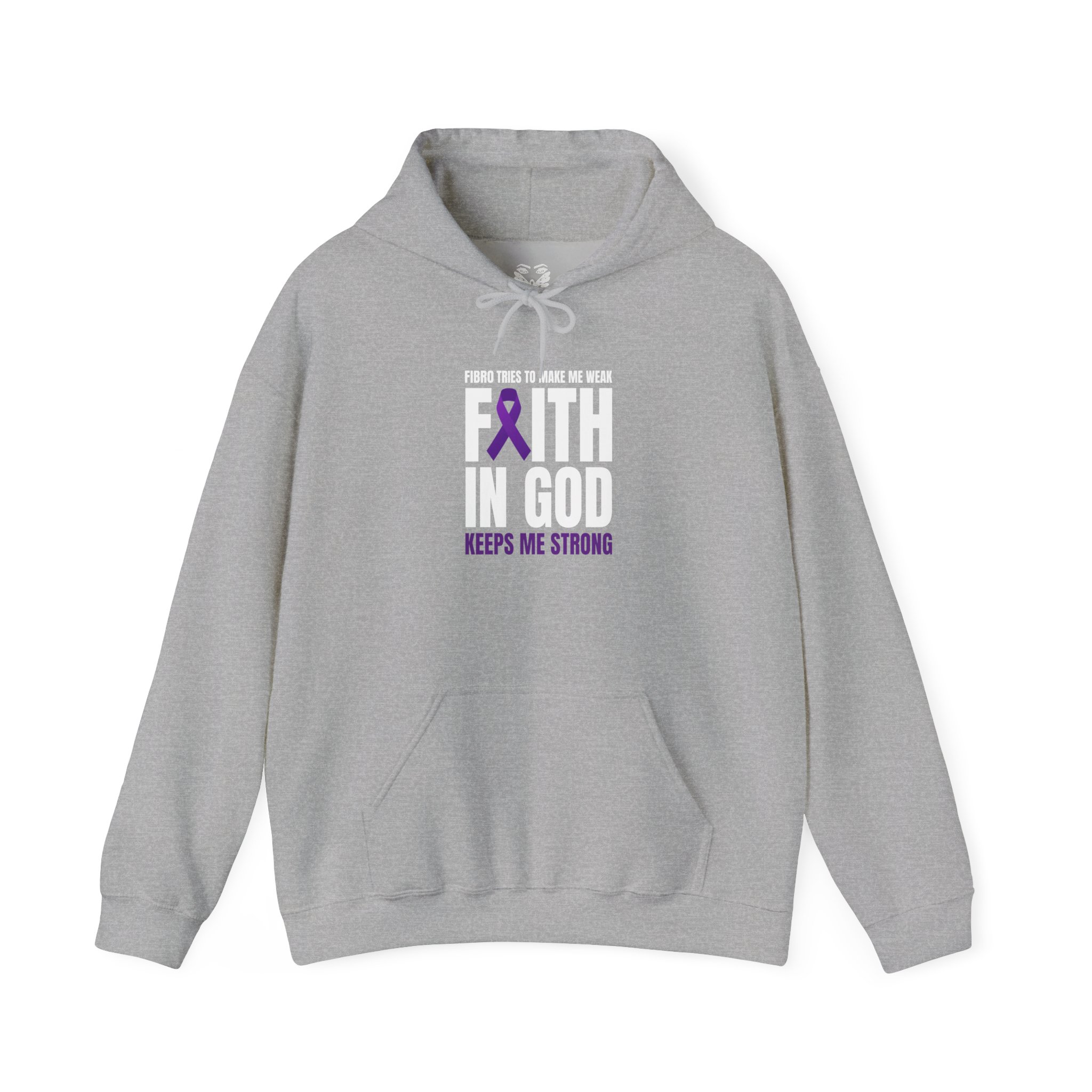 Faith in God Keeps Me Strong Fibro Hoodie - Image 5
