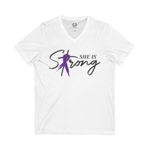 She is Strong V-Neck Tee