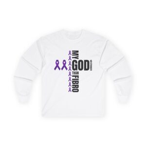 My God Is Stronger Than Fibro Long Sleeve Tee