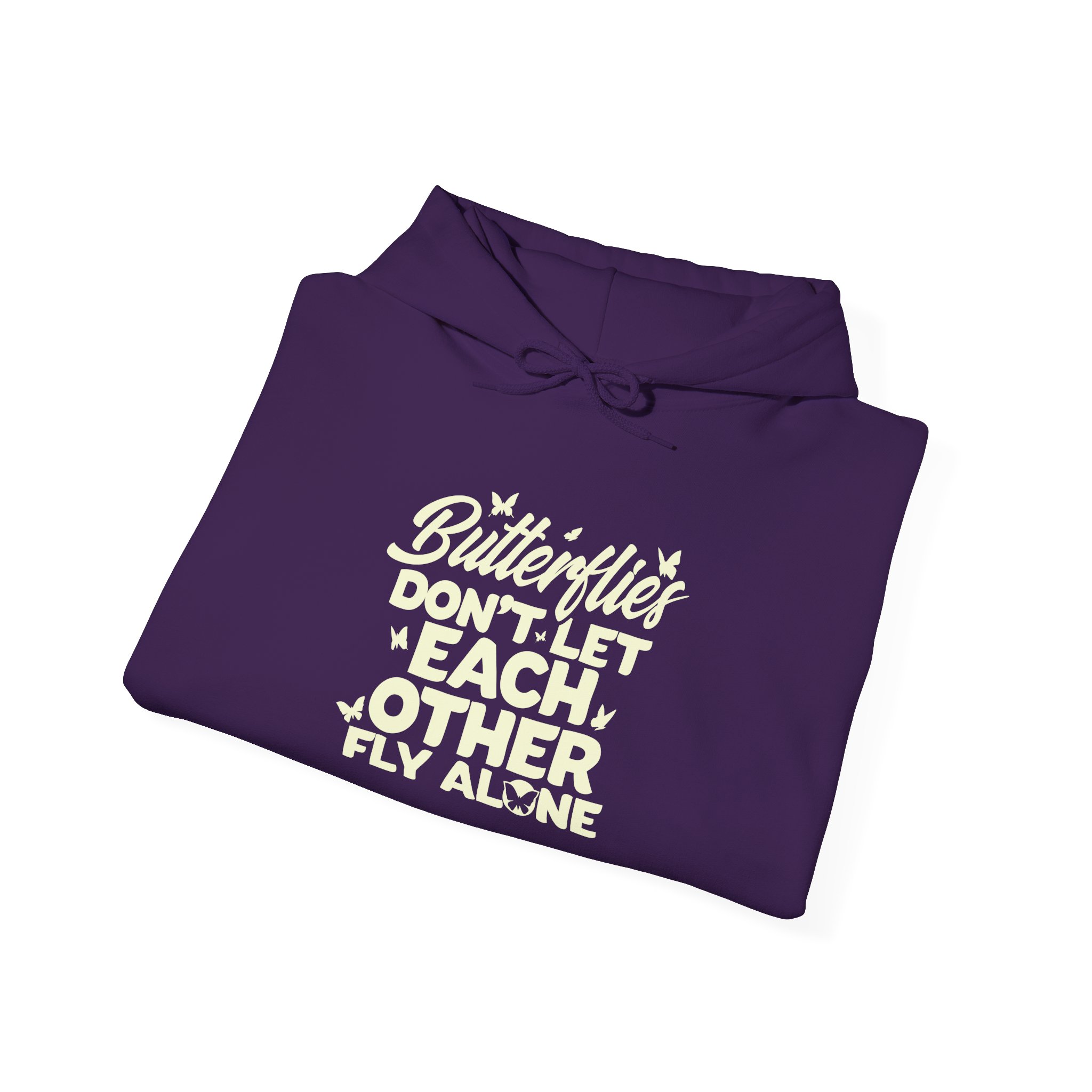 Butterflies Don’t Let Each Other Fly Alone Hoodie - Image 4