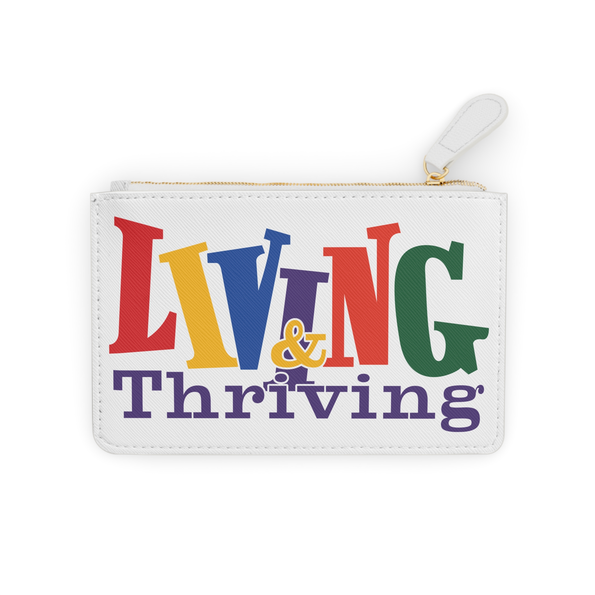Living & Thriving Mini Clutch Bag