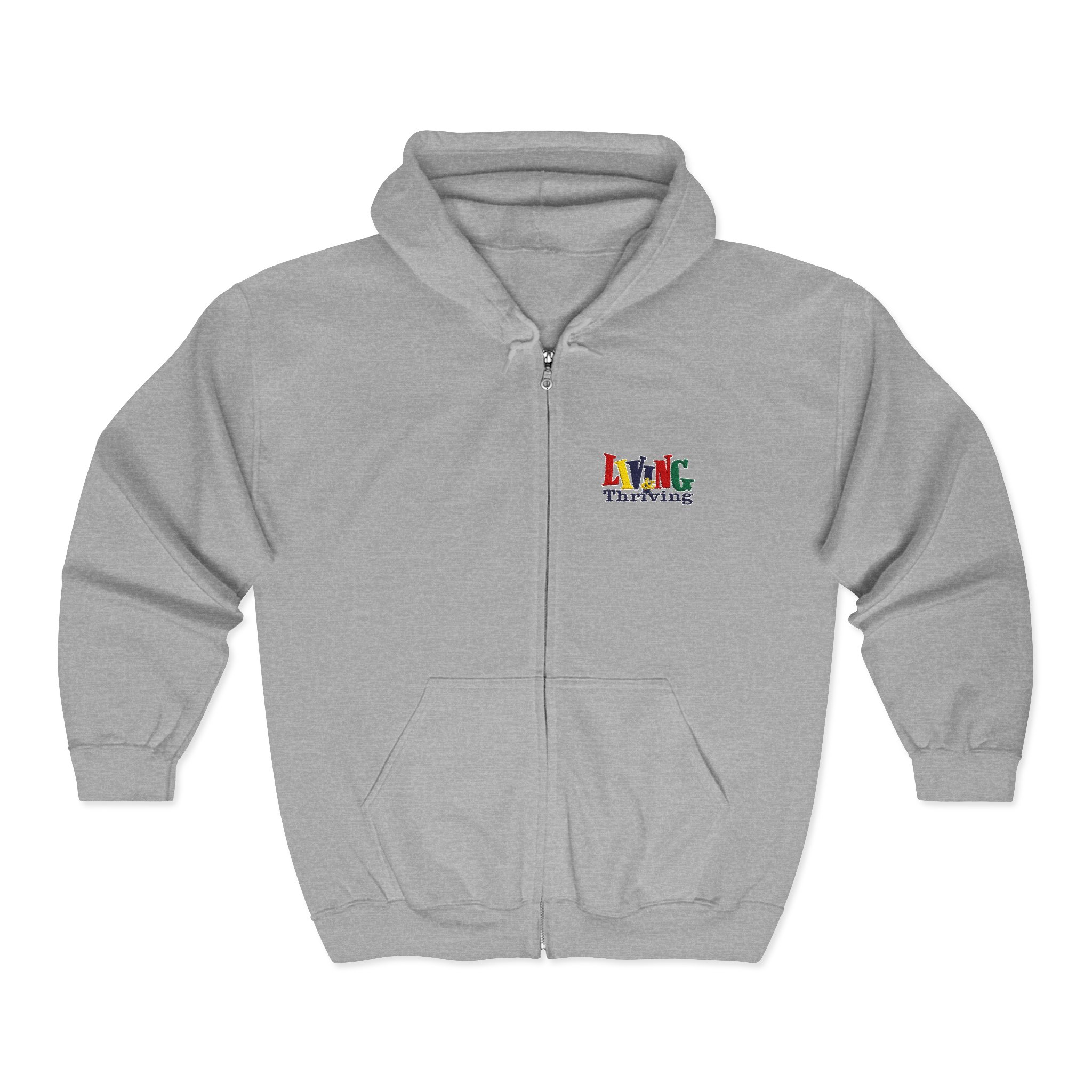 Living & Thriving Unisex Full-Zip Hoodie - Image 17