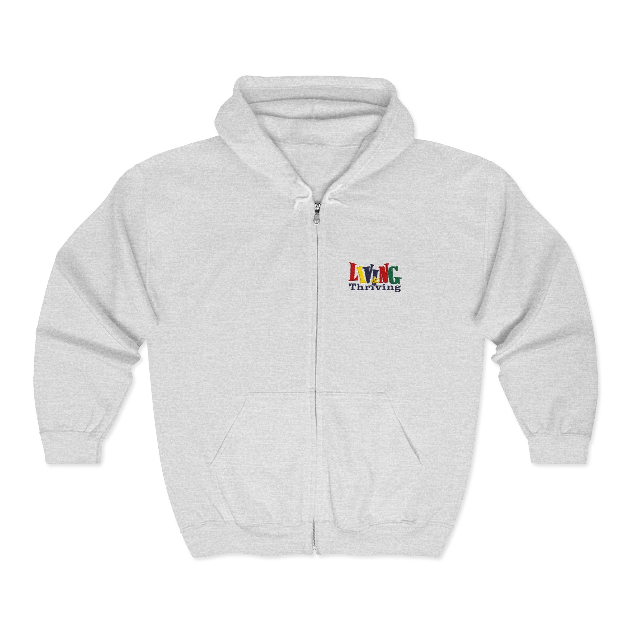 Living & Thriving Unisex Full-Zip Hoodie - Image 9