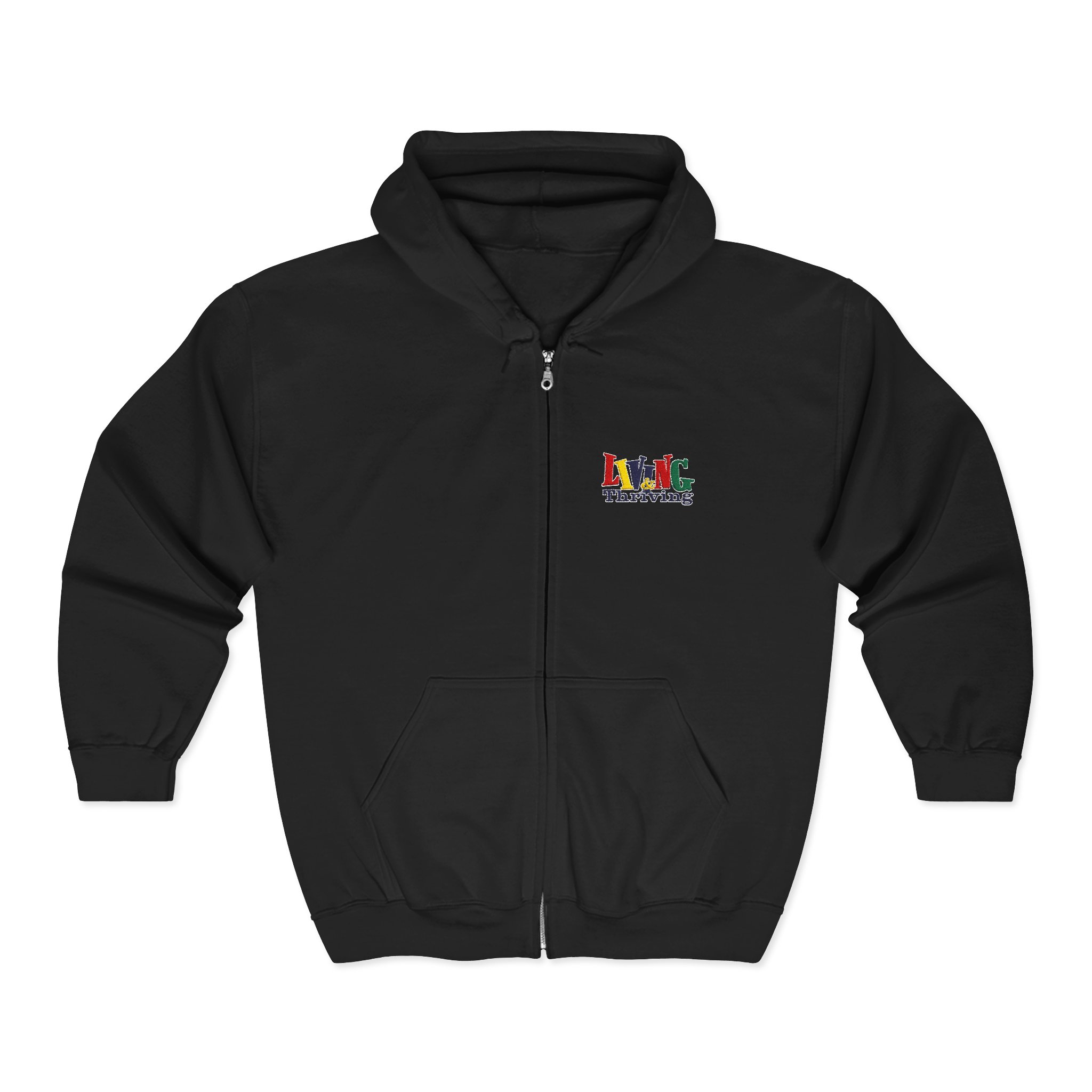Living & Thriving Unisex Full-Zip Hoodie - Image 13
