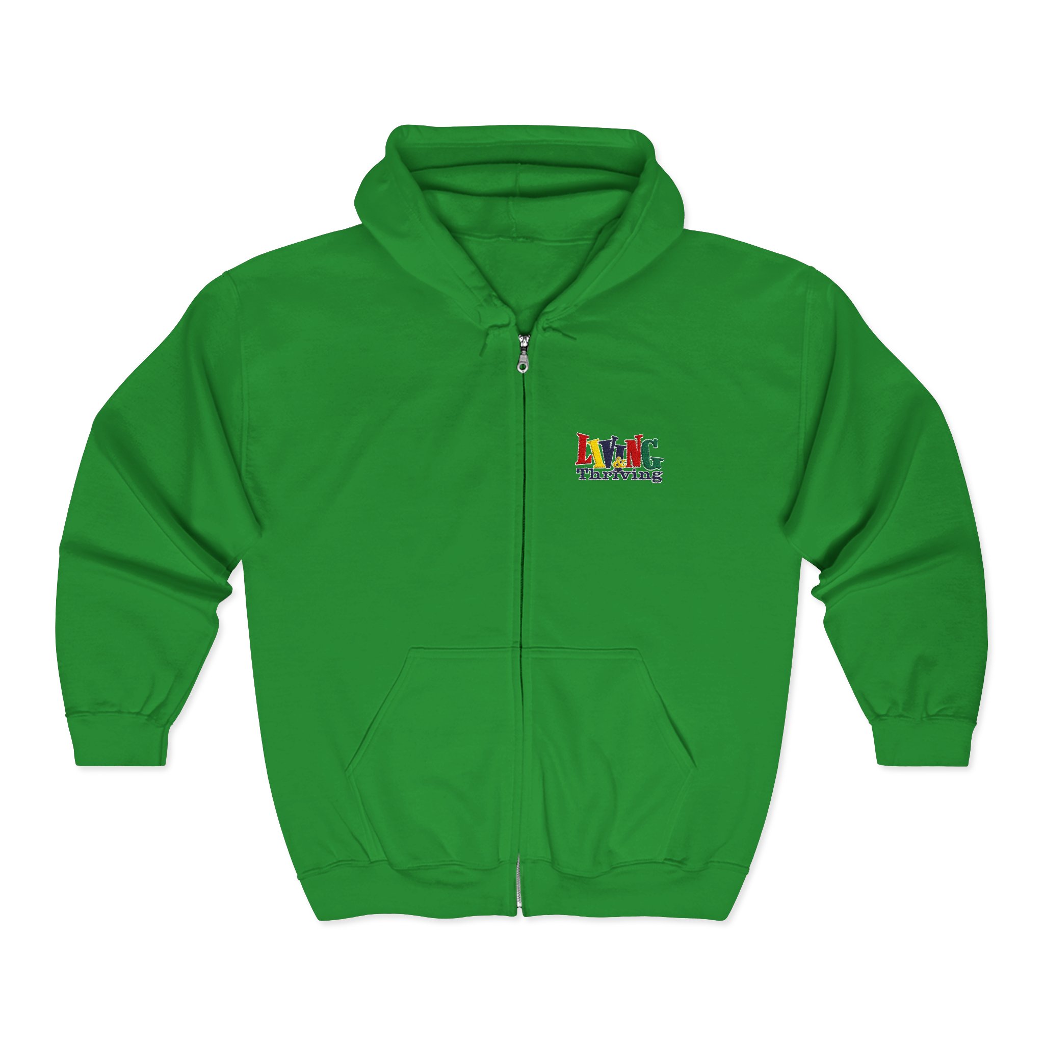 Living & Thriving Unisex Full-Zip Hoodie - Image 29