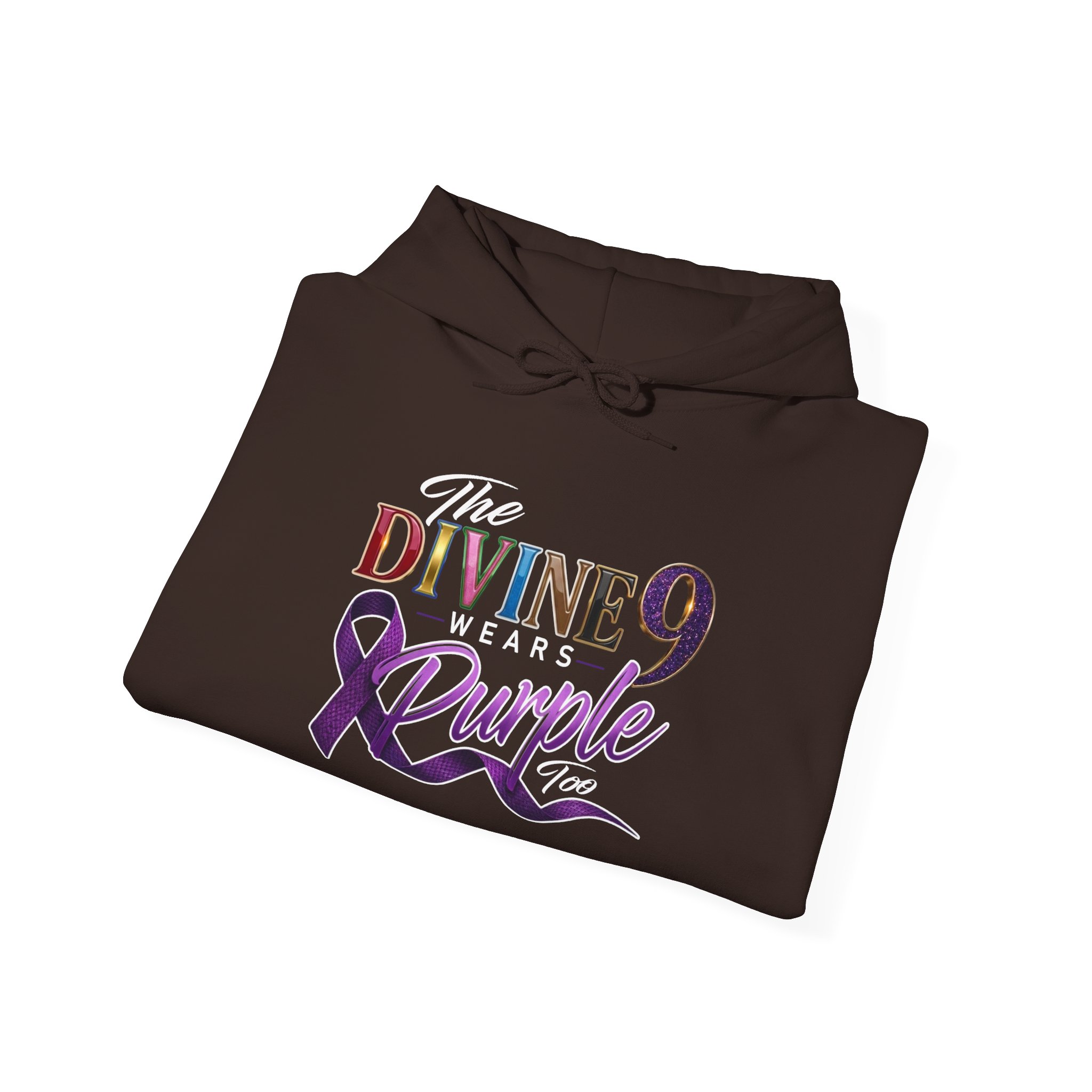 The Divine 9 Wears Purple Too for Lupus Awareness Hoodie - Image 16