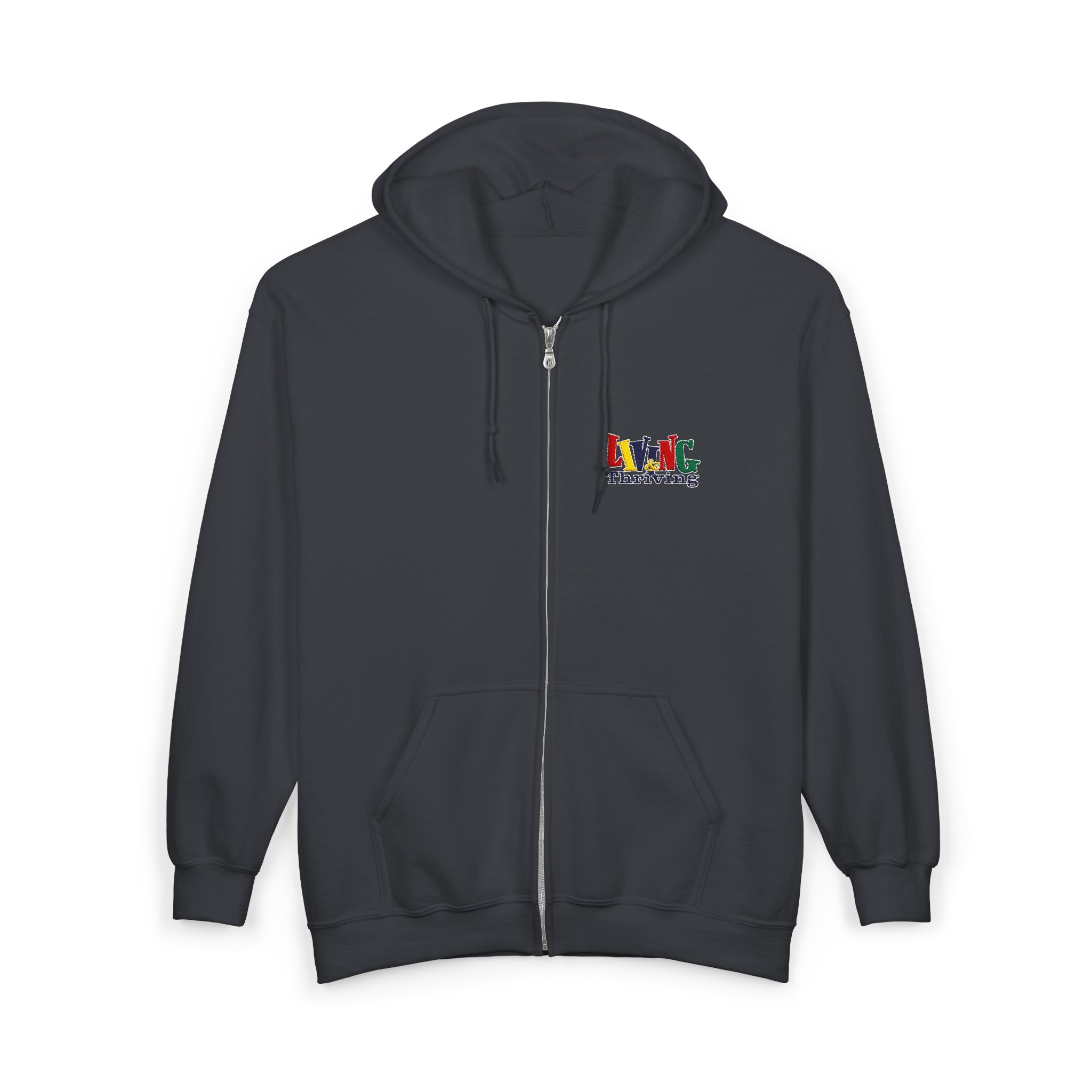 Living & Thriving Unisex Full-Zip Hoodie - Image 43