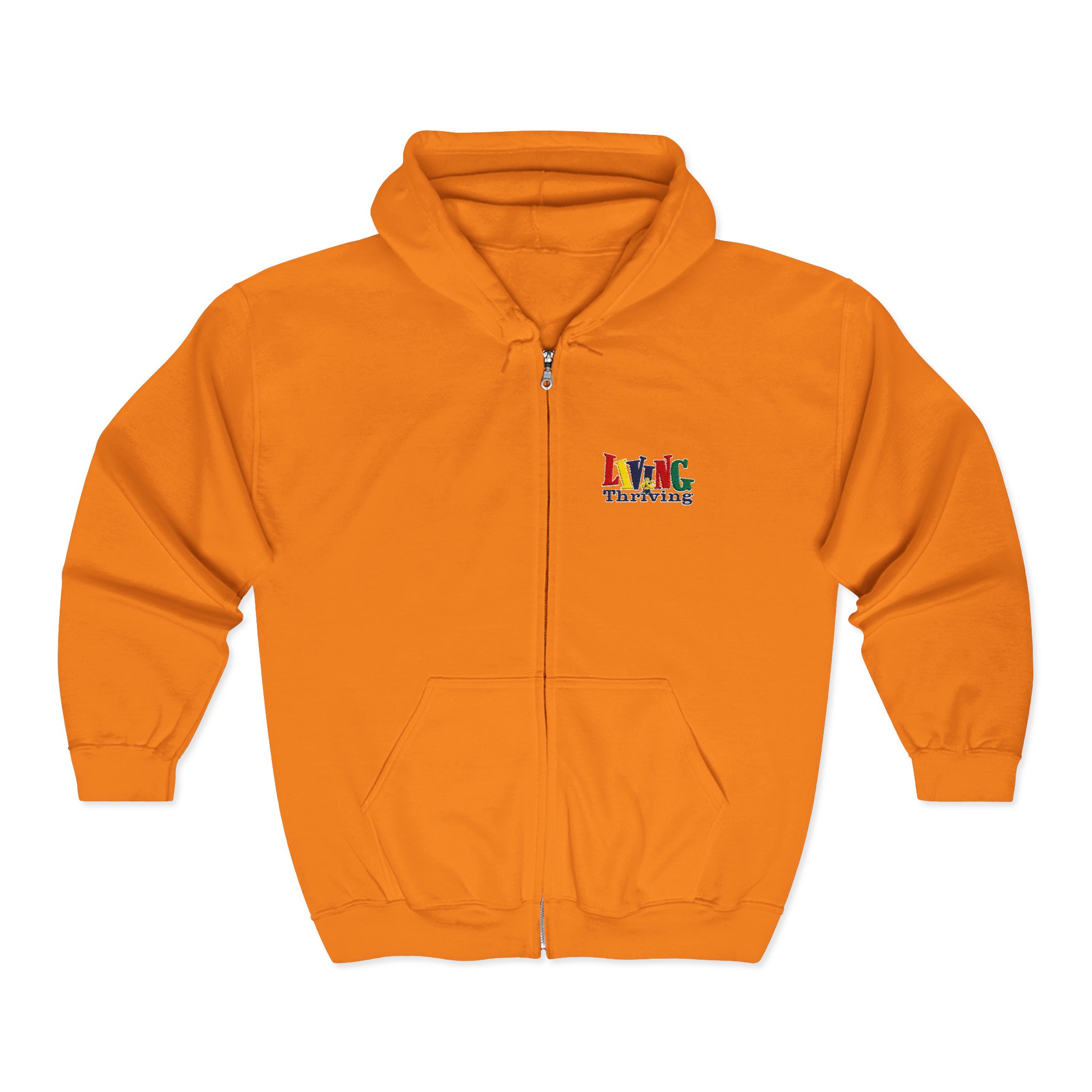 Living & Thriving Unisex Full-Zip Hoodie - Image 21