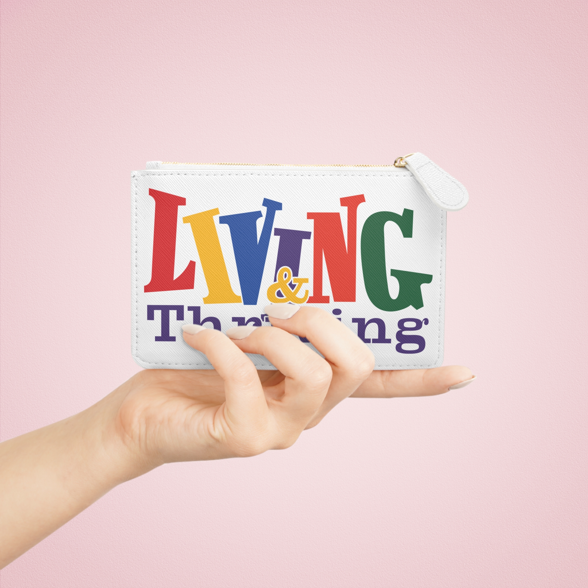 Living & Thriving Mini Clutch Bag - Image 4