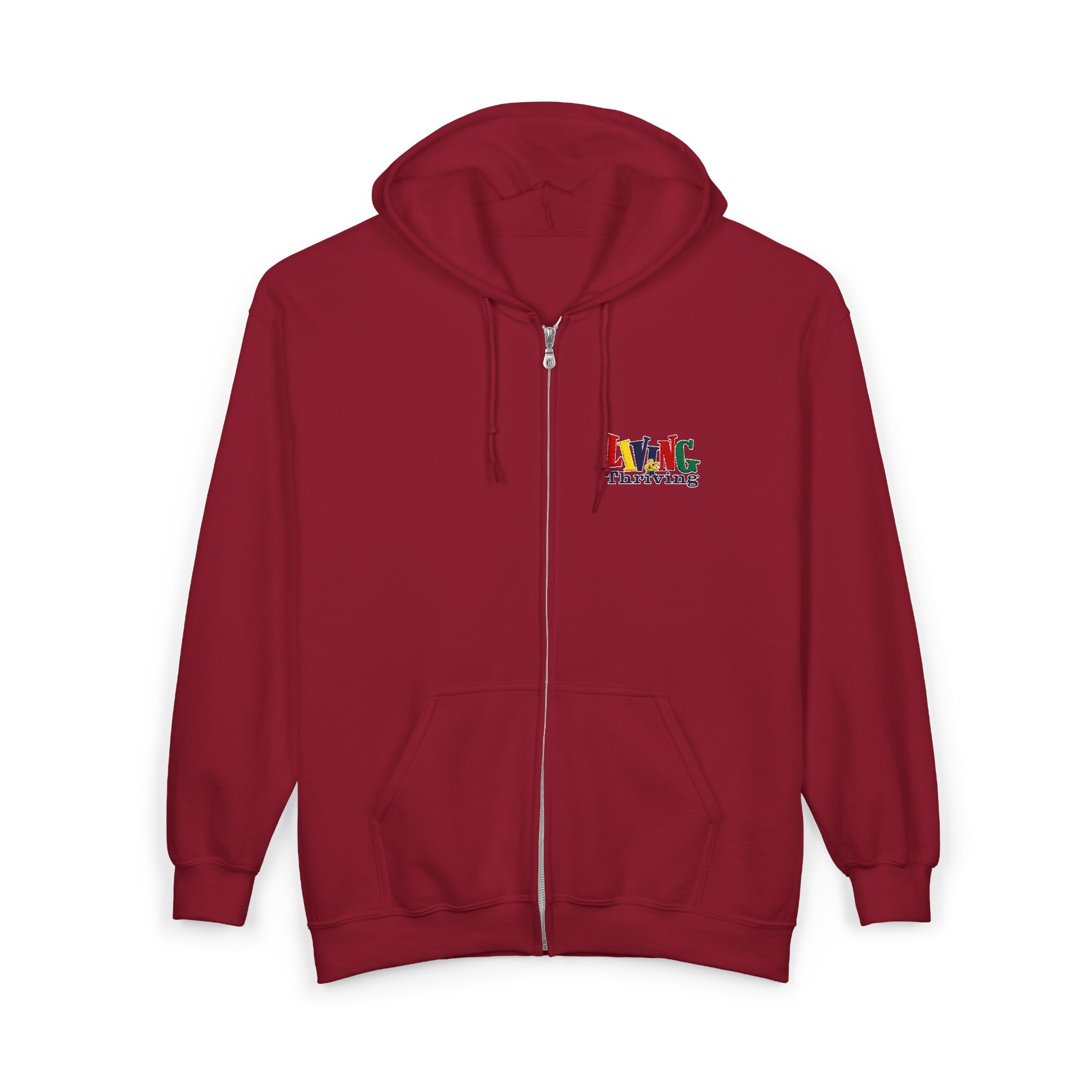 Living & Thriving Unisex Full-Zip Hoodie - Image 51
