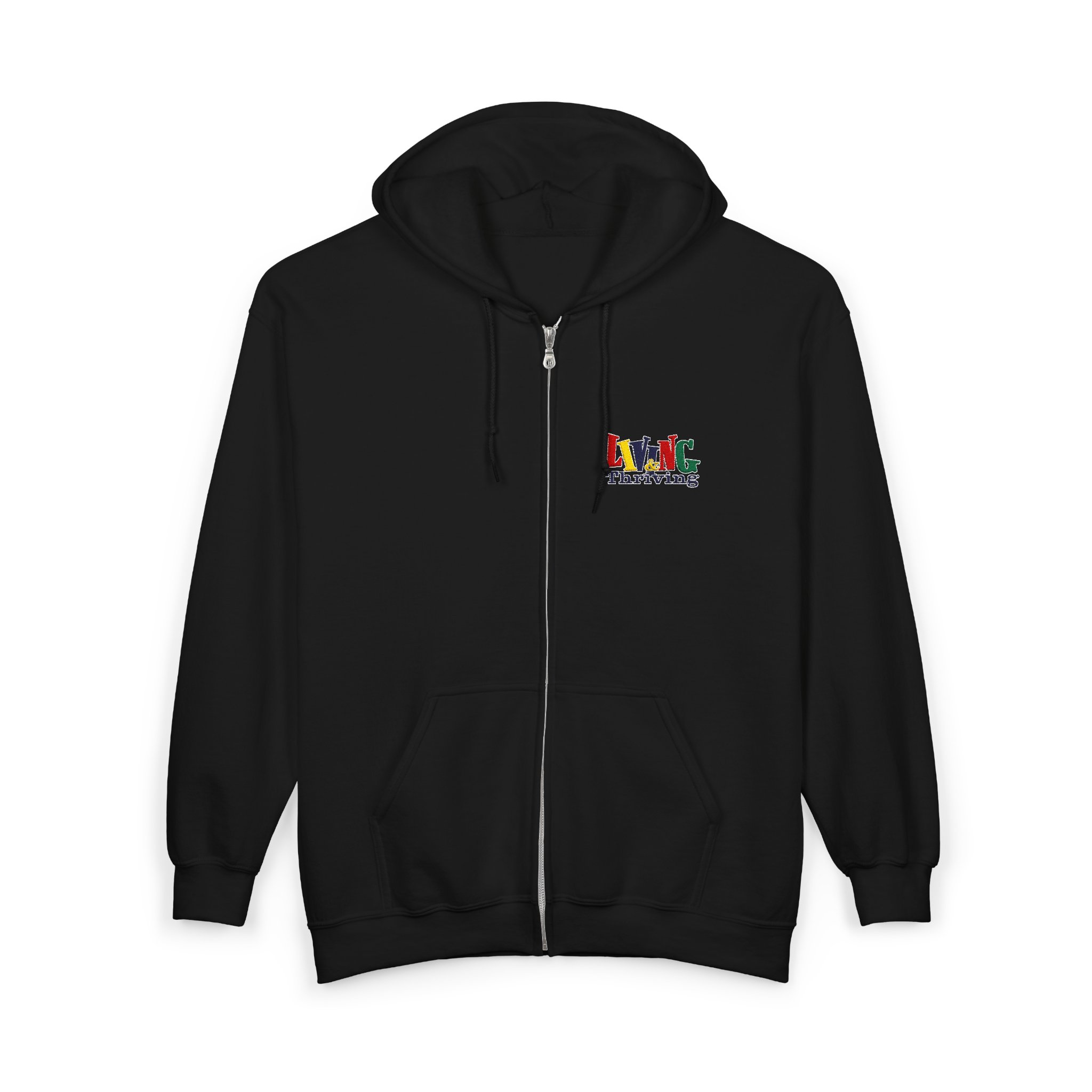 Living & Thriving Unisex Full-Zip Hoodie - Image 15