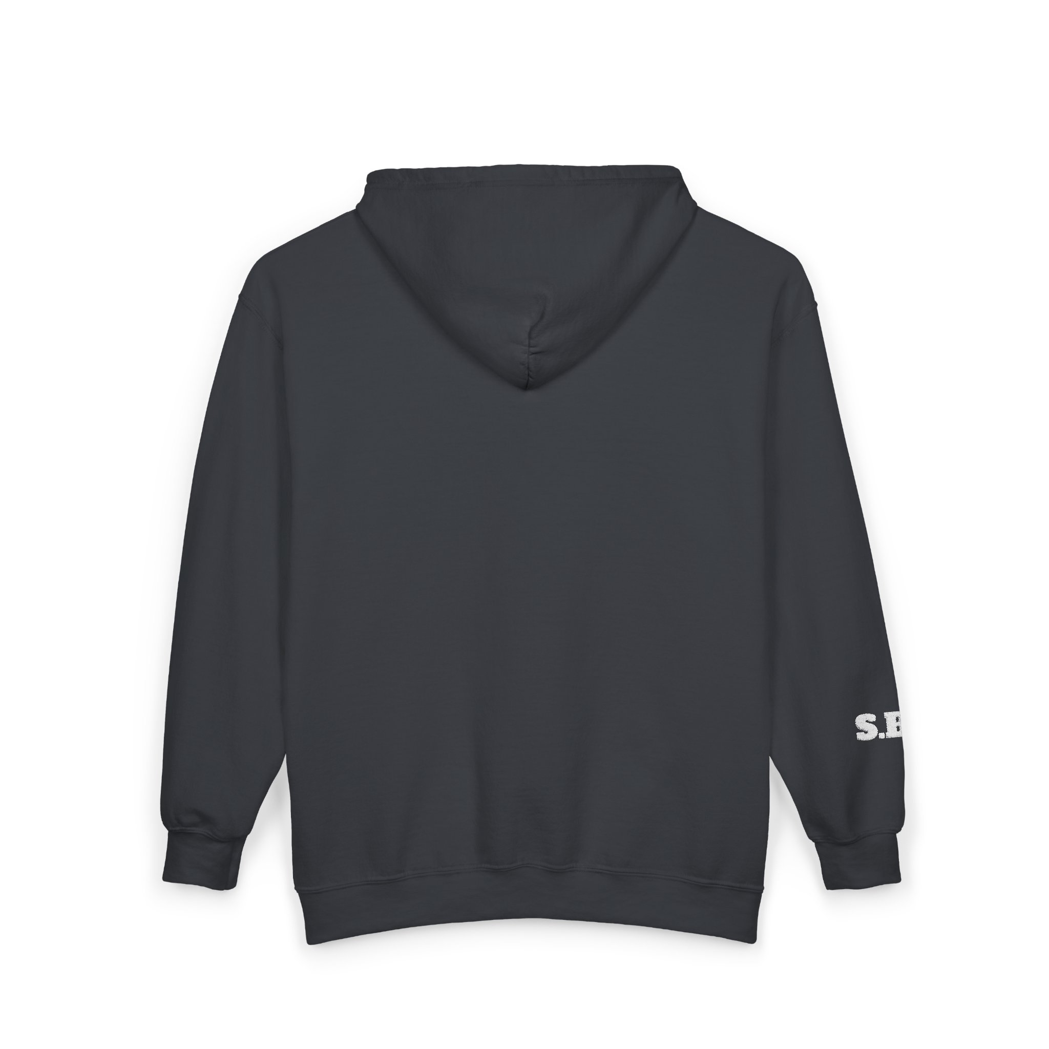 More Than a Conqueror Unisex Full-Zip Hoodie - White Stitch - Image 12