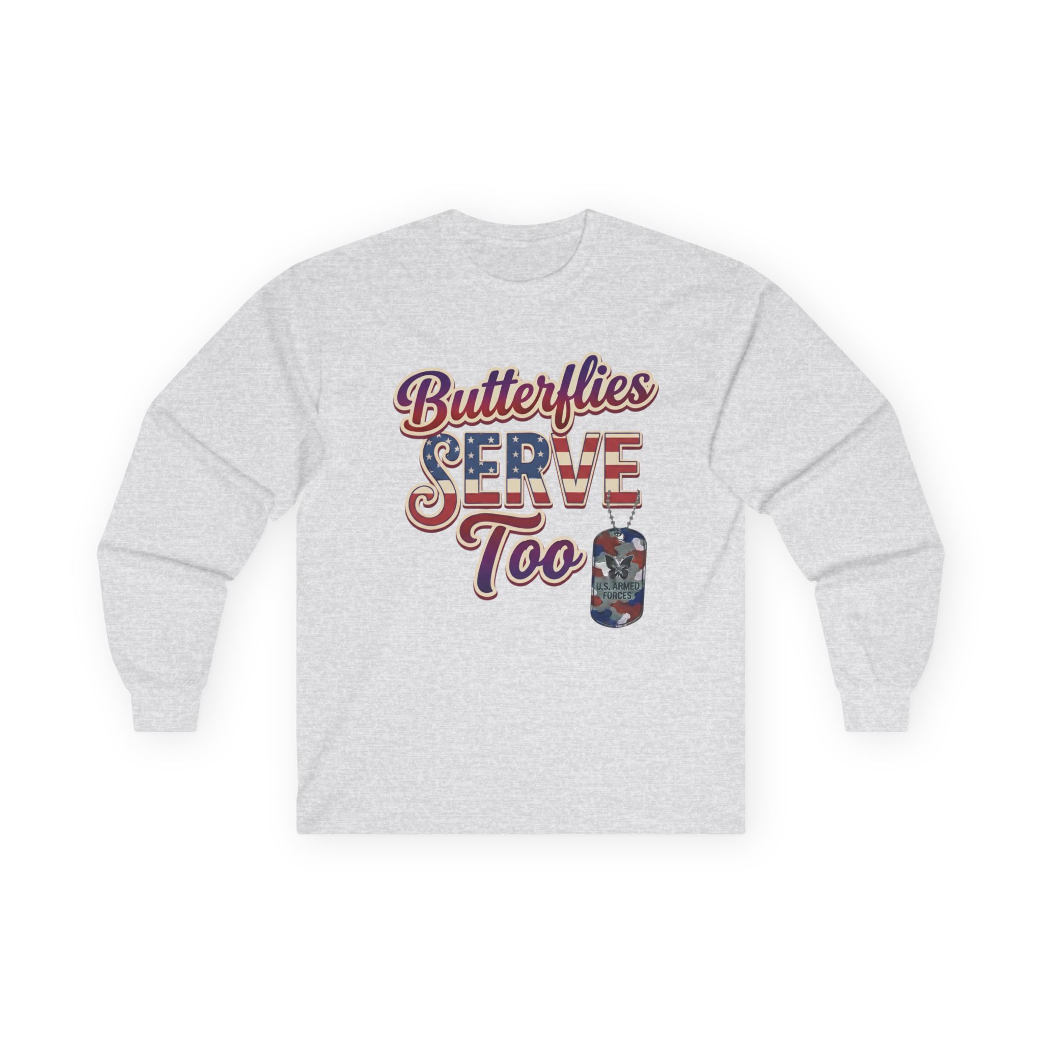 Butterflies Serve Too Long Sleeve Tee - Image 7