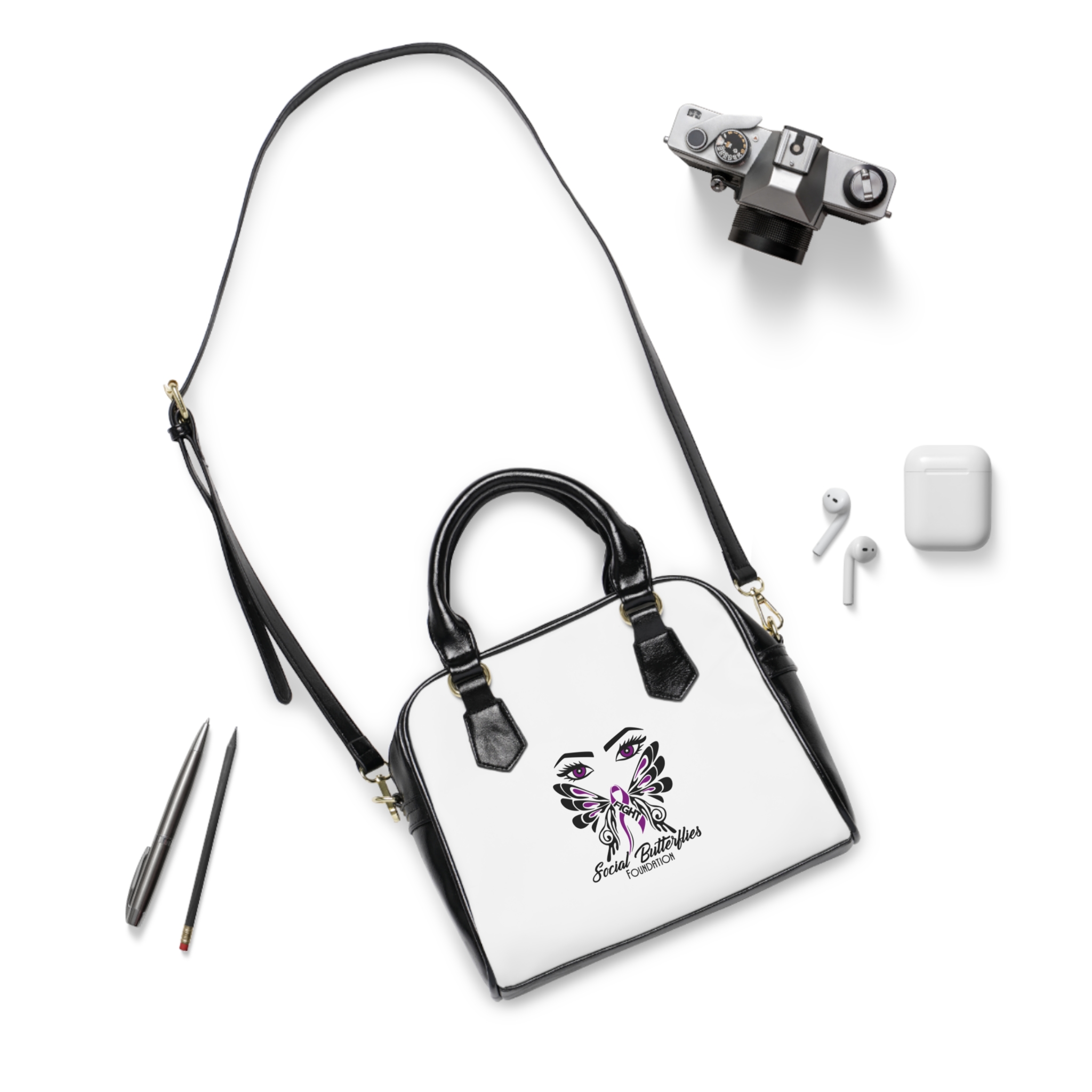 SBF Signature Shoulder Handbag - Image 3