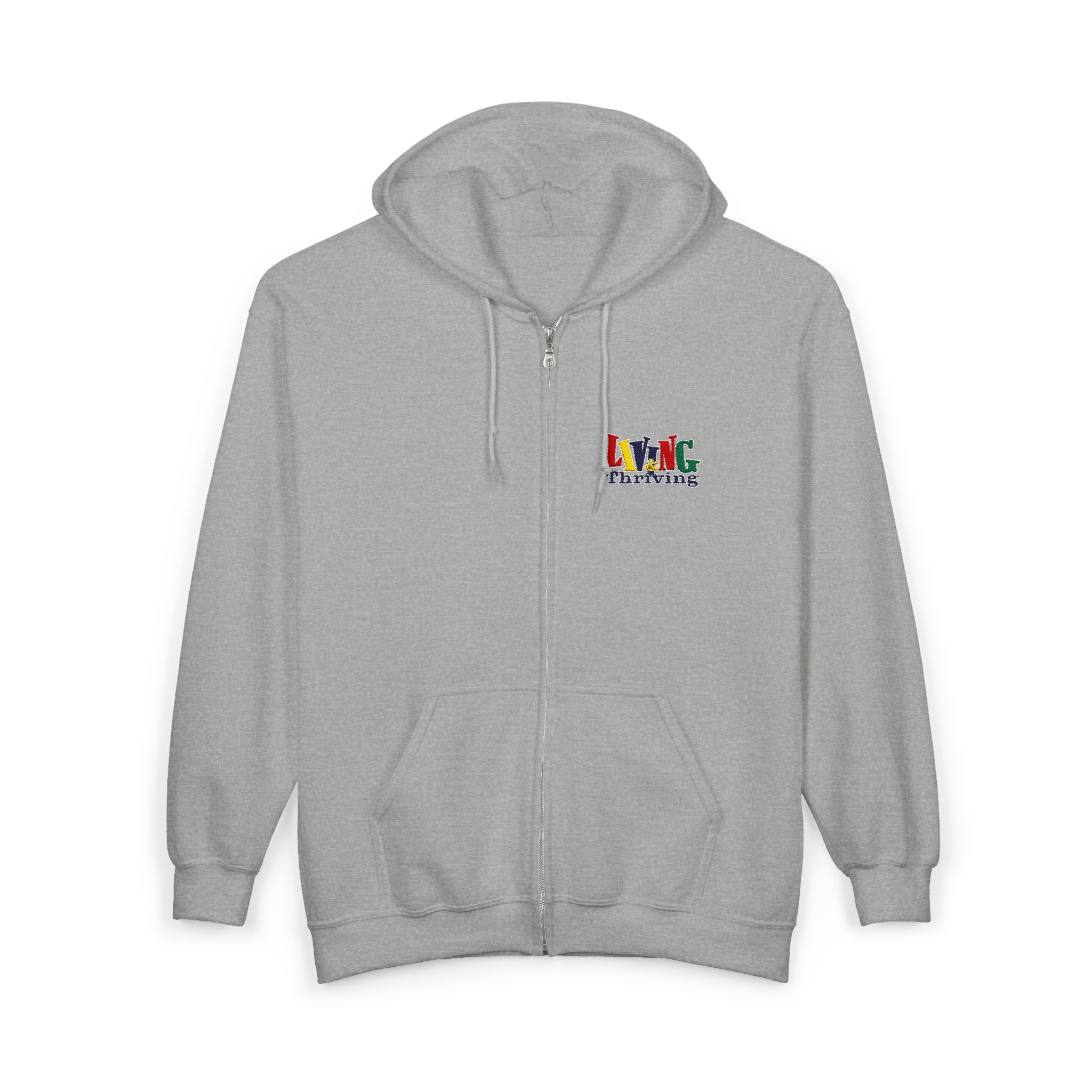 Living & Thriving Unisex Full-Zip Hoodie - Image 19