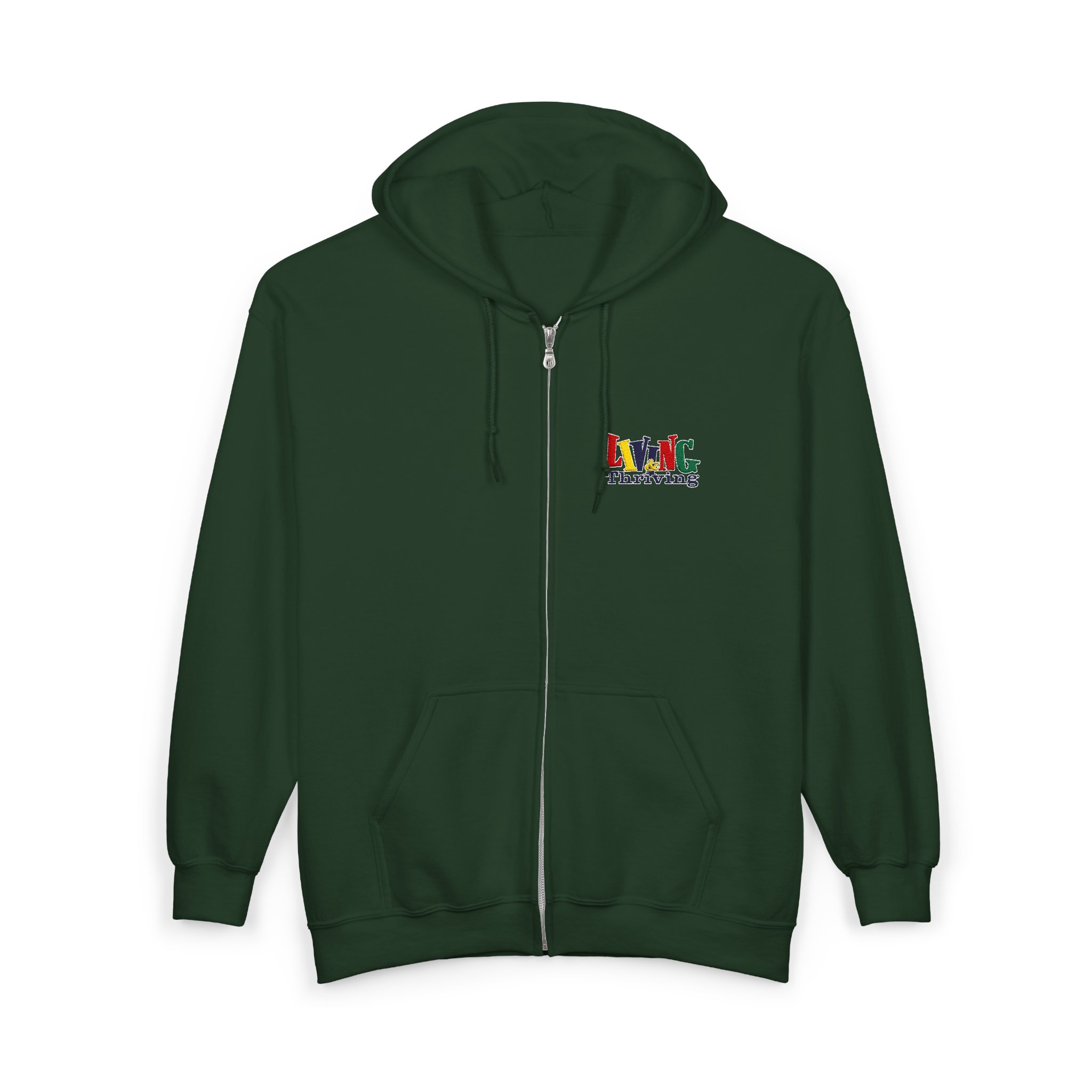 Living & Thriving Unisex Full-Zip Hoodie - Image 27