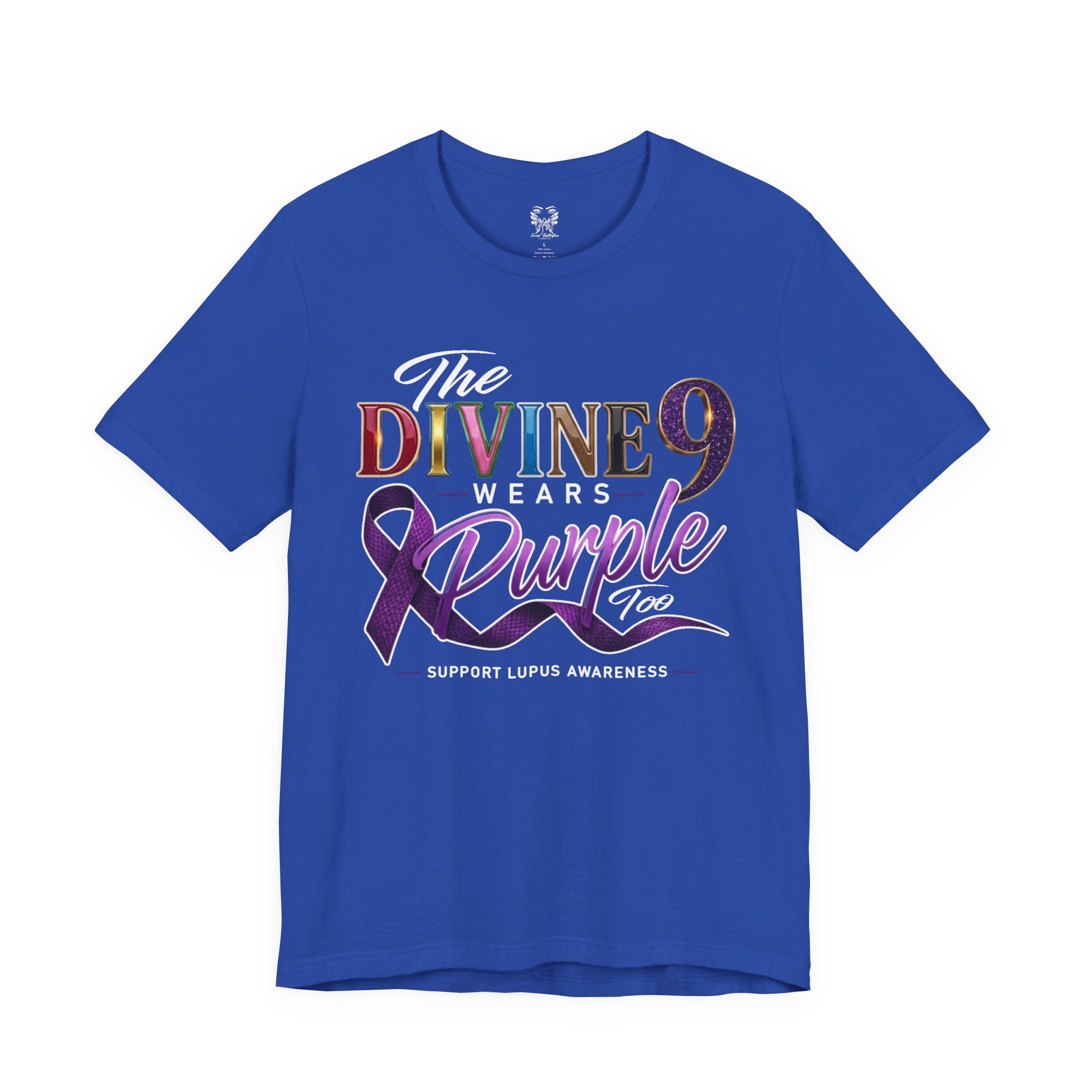 The Divine 9 Wears Purple Too for Lupus Awareness Tee - Image 21