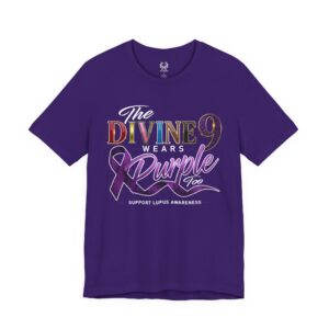The Divine 9 Wears Purple Too for Lupus Awareness Tee