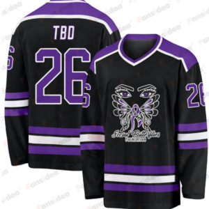 SBF Custom Hockey Jersey – Black & Purple Edition