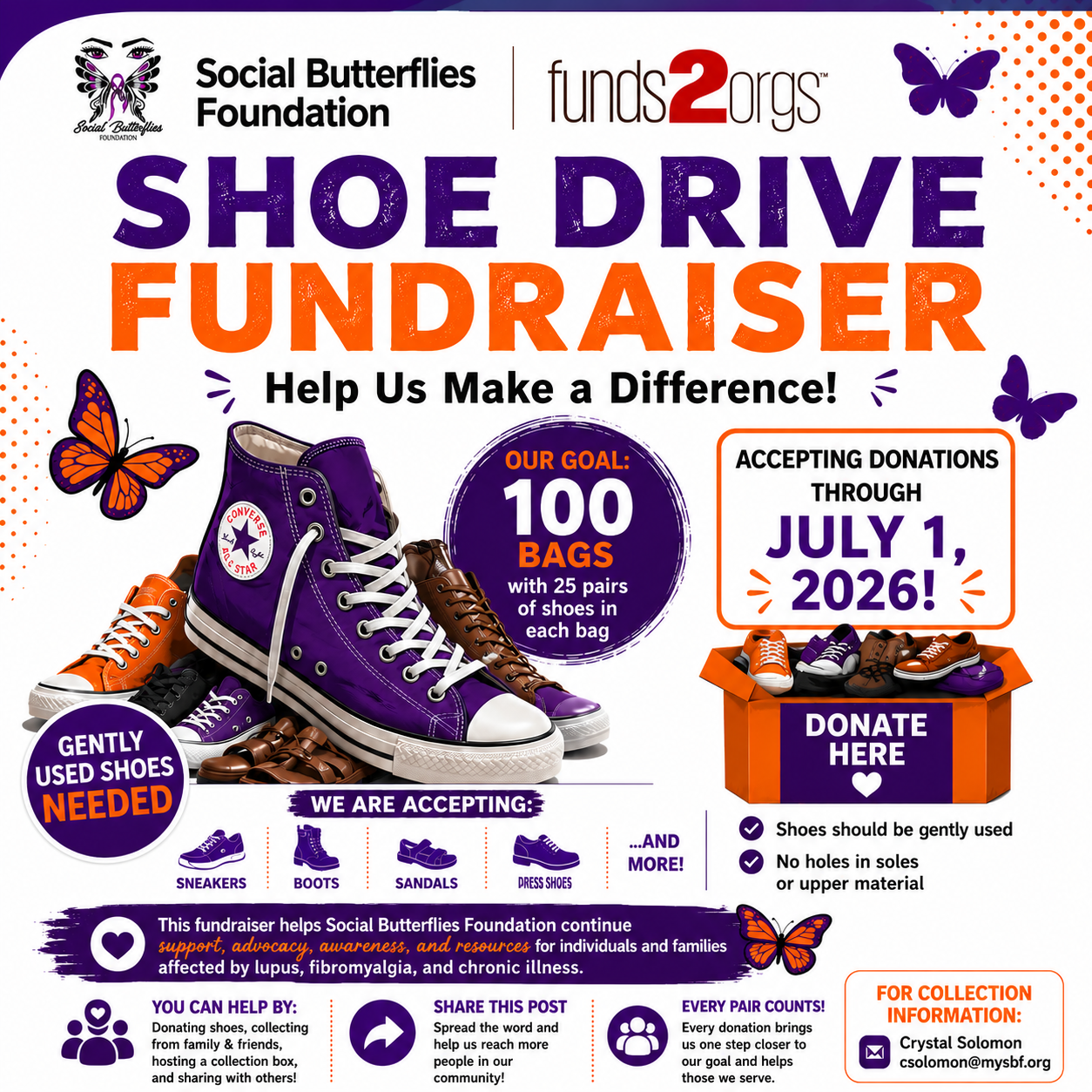 Shoe Drive Fundraiser