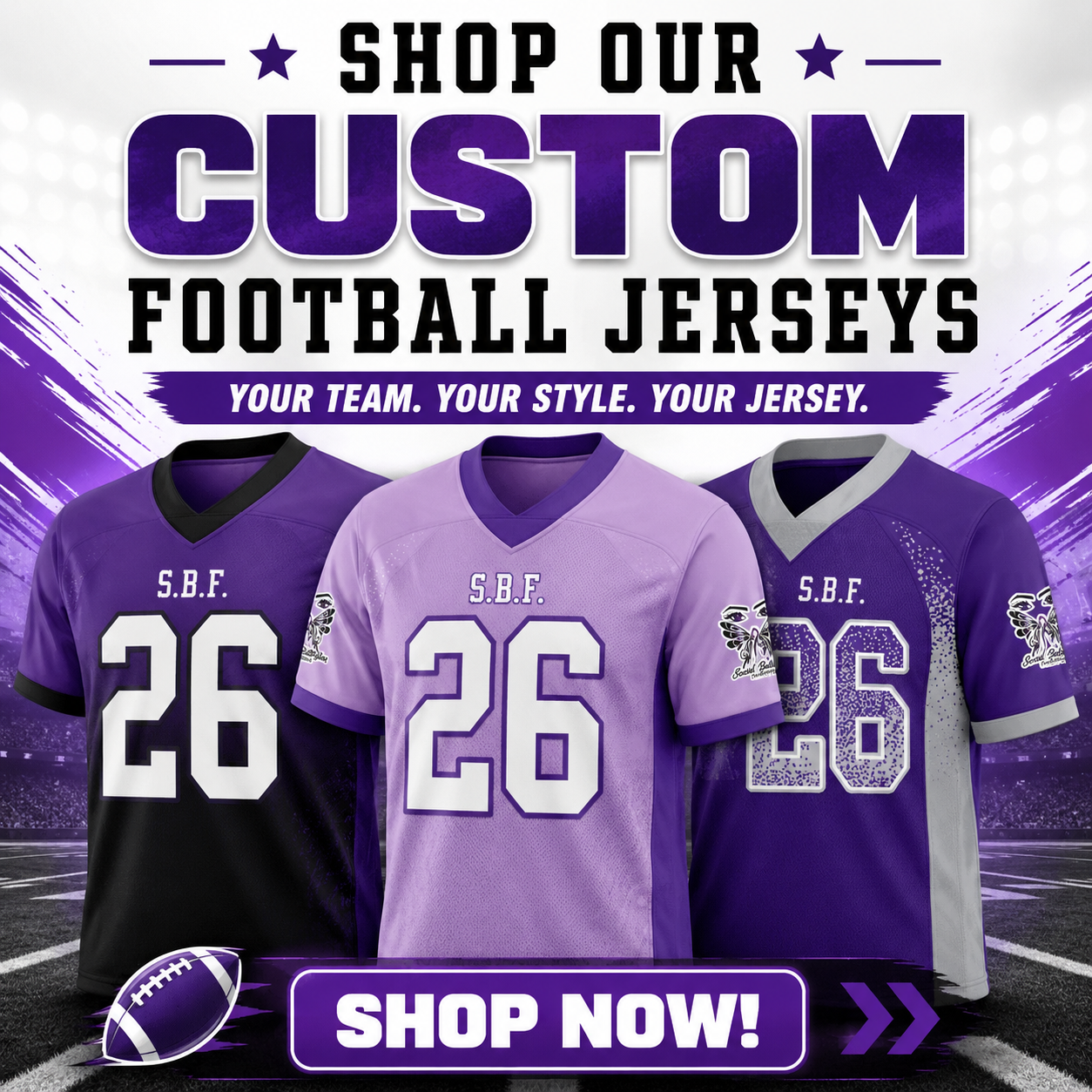 Shop Custom Football Jerseys