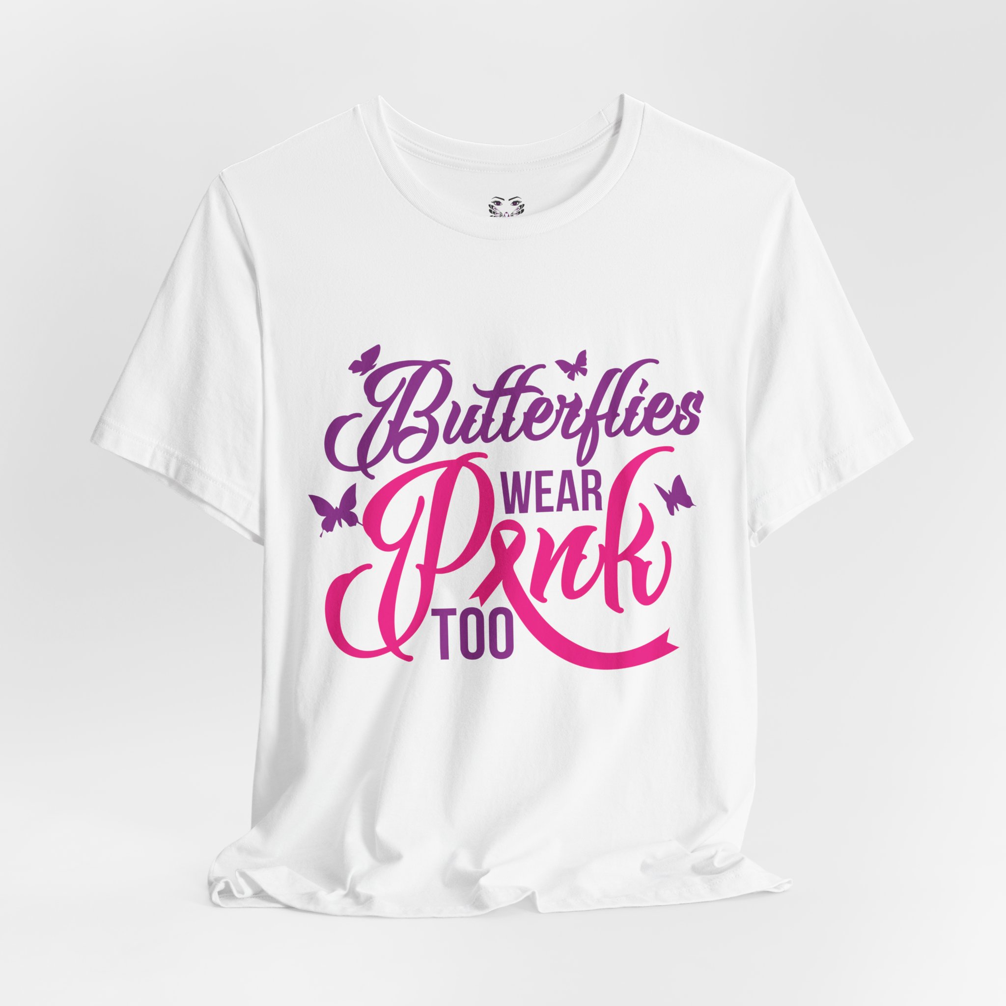 Butterflies Wear Pink Too…Support Breast Cancer Awareness Tee - Image 8