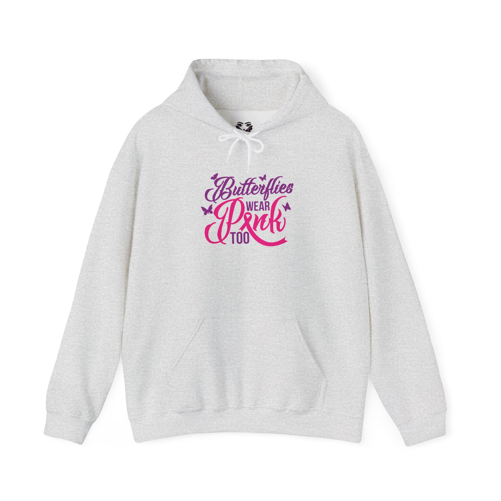 Butterflies Wear Pink Too…Support Breast Cancer Awareness Hoodie - Image 5