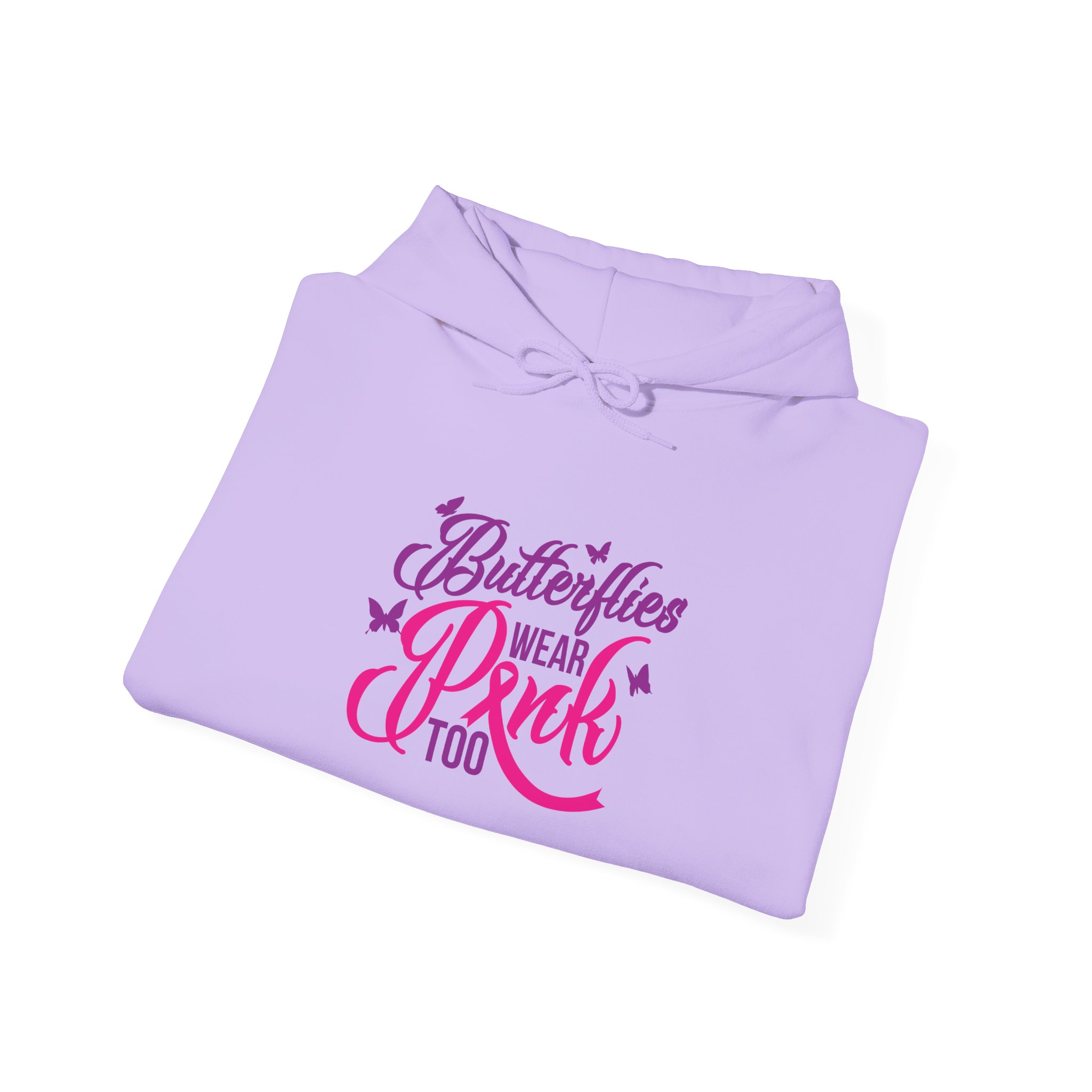 Butterflies Wear Pink Too…Support Breast Cancer Awareness Hoodie - Image 10