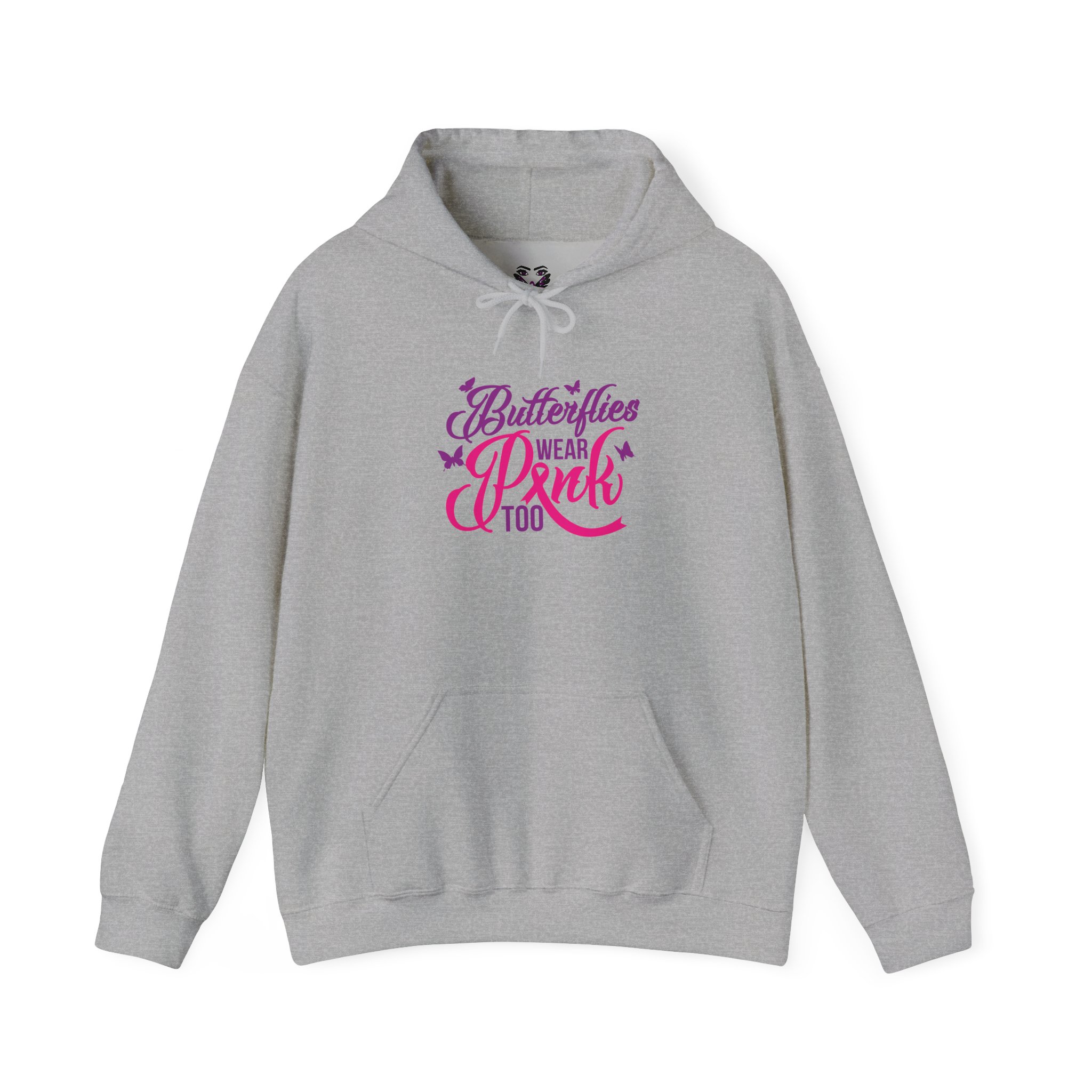 Butterflies Wear Pink Too…Support Breast Cancer Awareness Hoodie - Image 7