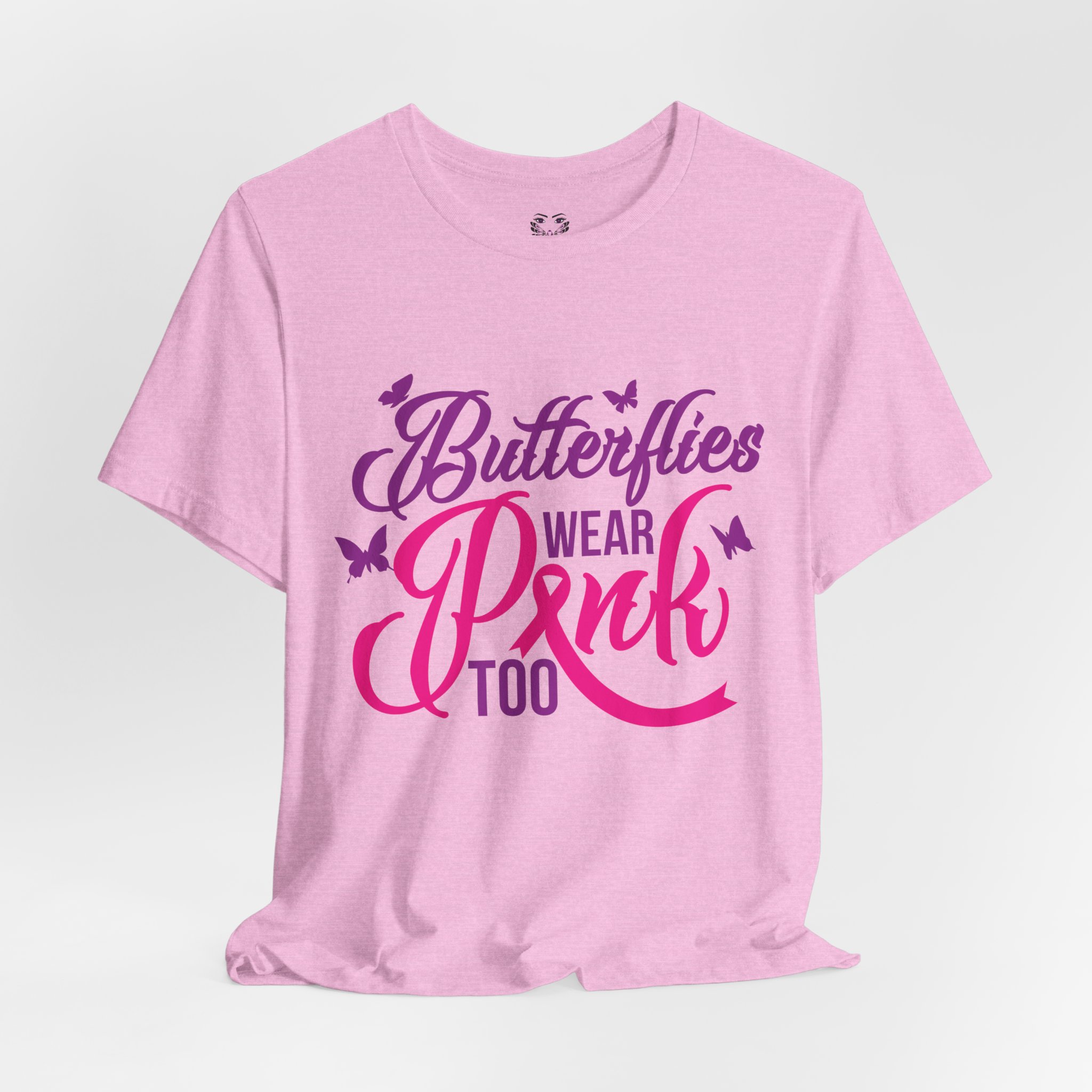 Butterflies Wear Pink Too…Support Breast Cancer Awareness Tee - Image 4