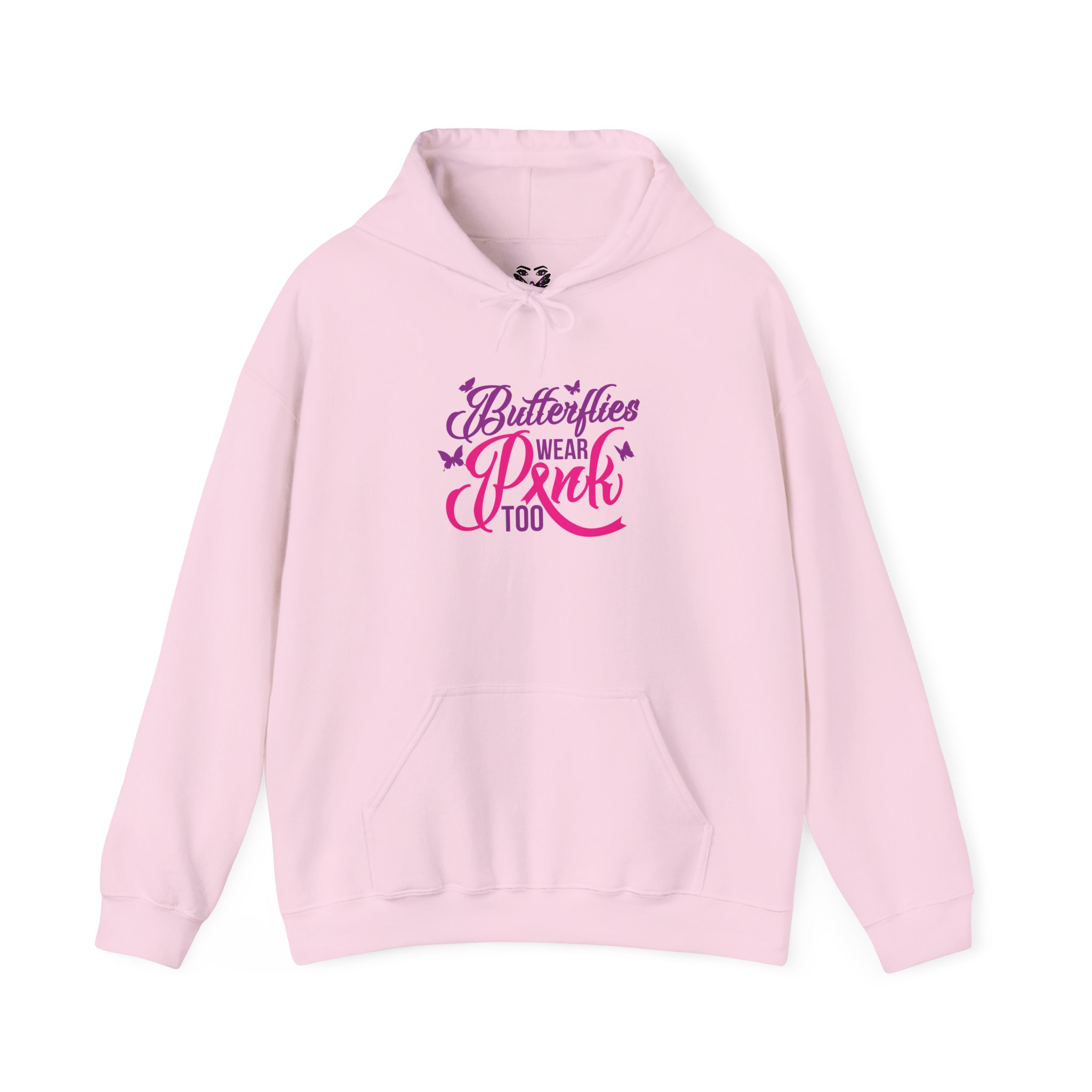 Butterflies Wear Pink Too…Support Breast Cancer Awareness Hoodie