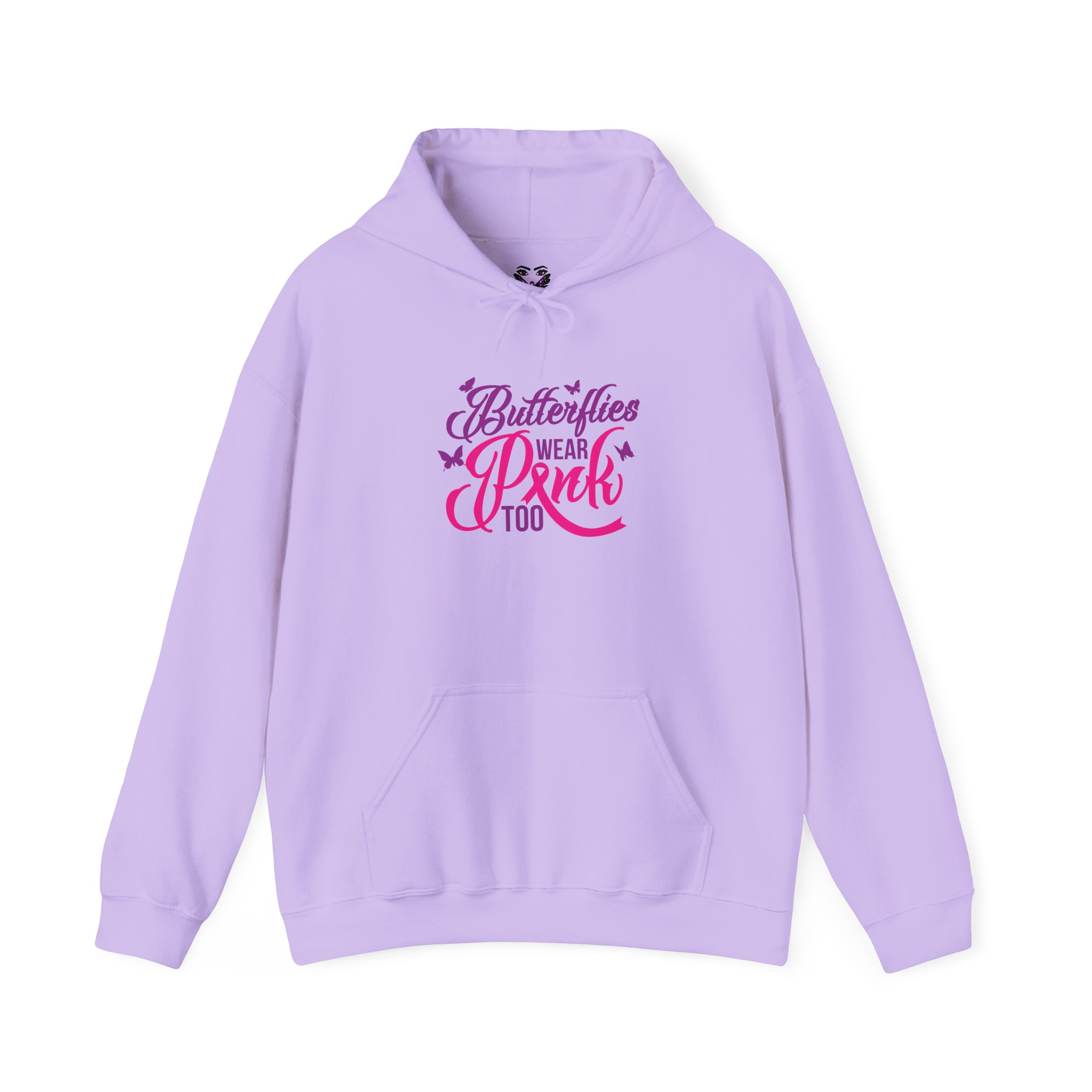Butterflies Wear Pink Too…Support Breast Cancer Awareness Hoodie - Image 9