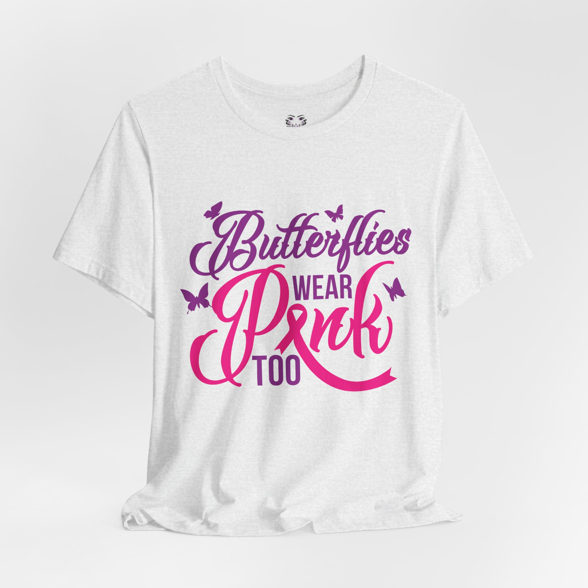 Butterflies Wear Pink Too…Support Breast Cancer Awareness Tee - Image 12